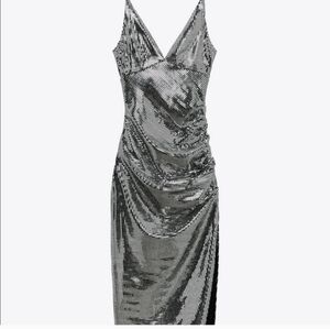 Zara Shimmer Midi dress